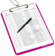 Deski z klipsem - HERLITZ Deska z przyciskiem A4 róźowy 0011226404 - miniaturka - grafika 1