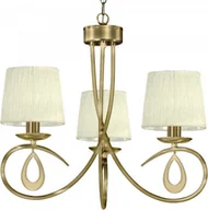 Lampy sufitowe - Candellux Żyrandol klasyczna LAMPA abażurowa OPRAWA wisząca ARNIKA 33-21670 Patyna ecru - miniaturka - grafika 1