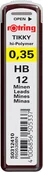 Ołówki - Rotring GRAFITY TIKKY 0,35MM HB- 1SZT S0312410 - miniaturka - grafika 1