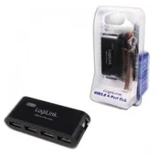 Huby USB - Logilink HUB USB UA0085 4 porty USB, aktywny, czarny - miniaturka - grafika 1