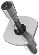 Akcesoria do armatury i ceramiki - Kohlman rozeta nawannowa z wężem QW009W QW009W - miniaturka - grafika 1