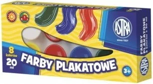 Astra Farby plakatowe 8 kolorów 20 ml - Farby i media malarskie - miniaturka - grafika 4