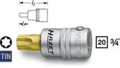 Klucze i nasadki - Hazet Gniazdo wkładki do bitów 3/4" 20 mm) 1012-T100 TORX Długość netto 80 mm T 100 - miniaturka - grafika 1