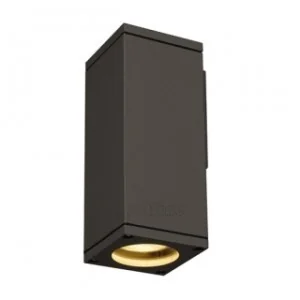 SLV SPOTLINE THEO WALL OUT ścienna kwadratowa srebrnoszara GU10 max 35W 229524 - Oprawy, klosze i abażury - miniaturka - grafika 2