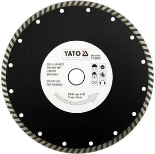 Yato tarcza tnąca TURBO 230mm - 6025 (YT-6025) - Tarcze do pił - miniaturka - grafika 2