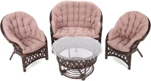 Home&Garden Meble ogrodowe rattanowe Diego Cappuccino 960591 - Meble ogrodowe - miniaturka - grafika 3