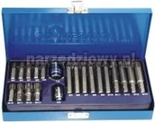 Klucze i nasadki - Jonnesway (R) Zestaw 21 częściowy końcówek RIBE S29H4121S - miniaturka - grafika 1