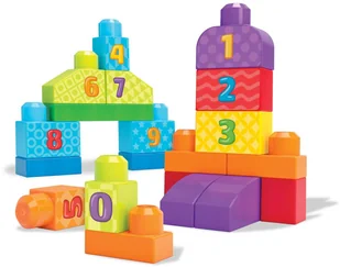 Mega Bloks First Builders Liczymy 1 2 3 DLH85 niebieski - Klocki - miniaturka - grafika 2