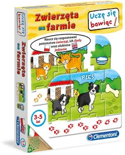 Clementoni Zwierzęta na farmie 60044 - Gry planszowe - miniaturka - grafika 2