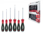Śrubokręty - Wiha Zestaw wkrętaków płaskich/krzyżowych PH, SoftFinish, 530SF HK6 Zestaw 6-cz (21250) - miniaturka - grafika 1