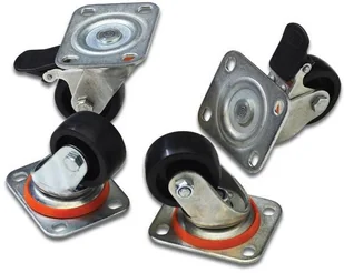 Digitus Kółka z blokadą do szaf DN-19 CASTOR - Akcesoria do szaf serwerowych - miniaturka - grafika 2