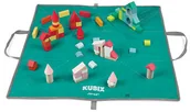 Klocki - Janod Klocki drewniane z matą do zabawy Kubix 80 sztuk Janod_klocki_drewniane_kubix_80 - miniaturka - grafika 1