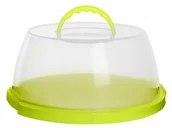 Pojemniki kuchenne - Plast Team Pojemnik okrągły na ciasto Zielony 0659-zielony - miniaturka - grafika 1