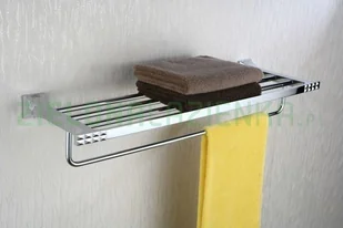 Blue Water Półka ART PLATINO PAN-86012 na ręczniki z relingiem 5901730614619 - Półki łazienkowe Blue Water Półka ART PLATINO PAN-86012 na ręczniki z relingiem 5901730614619 - Półki łazienkowe - miniaturka - grafika 3