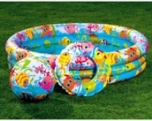 Pływanie - Intex Basen+ piłka + kółko do pływania 59469NP - miniaturka - grafika 1