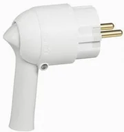 Kostki, złączki, wtyczki - Legrand Wtyczka 2P+Z - 16A - plastikowa - BIAŁA - z dźwignią - miniaturka - grafika 1