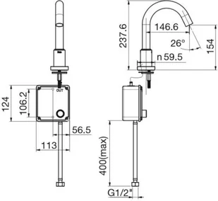 Roca Loft-T A5A3343C00 - Baterie wannowe i prysznicowe - miniaturka - grafika 2
