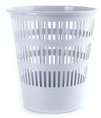 Kosze biurowe - Donau Kosz na śmieci , ażurowy, 12l, szary D307-13 - miniaturka - grafika 1