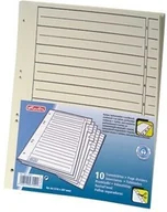 Przekładki do segregatorów - Herlitz PRZEKŁADKI DO SEGR. A4 KART. KREMOWE ECO 10-cz - miniaturka - grafika 1
