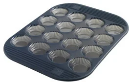 Mastrad silikonowa forma do mini tartaletek szara MA-F43014 - Formy do ciast - miniaturka - grafika 2