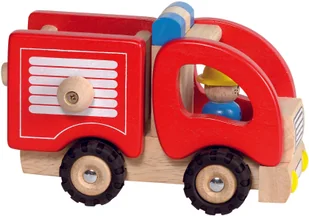 Goki Drewniany samochód - straż pożarna - Samochody i pojazdy dla dzieci - miniaturka - grafika 2