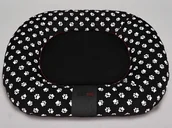 Legowiska dla psów - Hobbydog XXXL Legowisko Ponton - Czarne w łapki - miniaturka - grafika 1