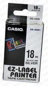 Taśmy do drukarek barwiące - Casio oryginalny taśma do drukarek etykiet, , XR-18SR1, czarny druk/srebrny - miniaturka - grafika 1
