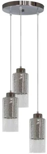 Candellux Lampa wisząca Libano 3x60W Srebrny (33-51691) - Lampy sufitowe - miniaturka - grafika 2