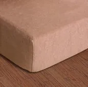 Prześcieradła - Darymex Prześcieradło z gumką Frotte beżowe 210/200x220 cm 5907761018921 - miniaturka - grafika 1