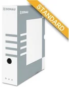 Pudła i kartony archiwizacyjne - Donau BIELLA Pudło archiwizacyjne 80 mm szare DN308-5 - miniaturka - grafika 1