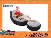 Akcesoria turystyczne - Intex Fotel dmuchany + Podnóżek 130 x 99 x 76 cm 68564 - miniaturka - grafika 1