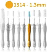 Szczoteczki międzyzębowe - GUM Butler Sunstar Trav-Ler (1514) 1szt. - szczoteczka międzyzębowa 1.3mm (żółta - miniaturka - grafika 1