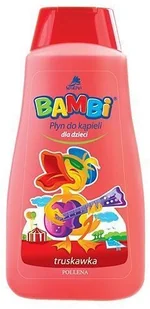 Savona Bambi Płyn do Kapieli dla Dzieci Truskawka czerwony 500ml - Kosmetyki kąpielowe dla dzieci - miniaturka - grafika 2