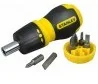 Stanley wkrętak MULTIBIT KRÓTKI ZGRZECHOTKA + 7 KOŃCÓWEK 0-66-358 - Śrubokręty - miniaturka - grafika 2