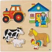 Układanki dla dzieci - Goki Gospodarstwo 57902 - miniaturka - grafika 1