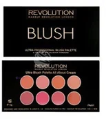 Róże do policzków - Makeup Revolution Blush & Contour Palette paleta 8 róży do policzków All About Cream 13g - miniaturka - grafika 1