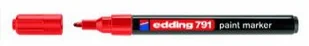 Edding MARKER LAKIEROWY OKRĄGŁA KOŃCÓWKA 1-2MM CZERWONY 791/002/CZ ED - Markery permanentne - miniaturka - grafika 2
