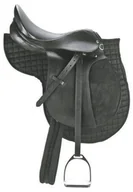 Siodła - Siodło kompletne czarne, roz. 17,5" - miniaturka - grafika 1
