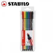 Kredki, ołówki, pastele i pisaki - Stabilo Zestaw flamastrów Pen 68 - 6 kolorów 6806PL - miniaturka - grafika 1