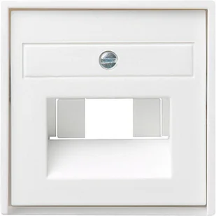 Gira 55 BIAŁY POŁYSK Pokrywa gniazda TEL/KOM 0270 03 - Klawisze i ramki - miniaturka - grafika 3