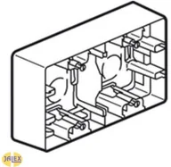 Puszki elektryczne i akcesoria - Legrand Niloe Puszka natynkowa podwójna biały 664899 - miniaturka - grafika 1