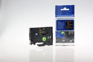 Brother Aimotech taśma zamiennik do 9mm/8m czarna złoty nadruk TZE324 AZE324 - Taśmy do drukarek barwiące Brother Aimotech taśma zamiennik do 9mm/8m czarna złoty nadruk TZE324 AZE324 - Taśmy do drukarek barwiące - miniaturka - grafika 1