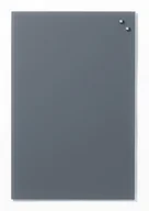 Tablice interaktywne - NAGA Szklana Tablica magnetyczna szara 40x60cm 10510N - miniaturka - grafika 1