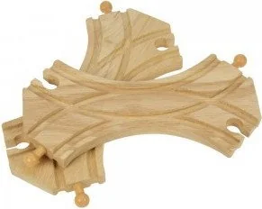 BigjigsRail Rozjazdy kolejowe - komplet 2 szt. BJT174 - Kolejki i akcesoria - miniaturka - grafika 2