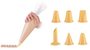 Tescoma DELICIA WORECZEK DO ZDOBIENIA 10 SZT 30 CM 6 DYSZ ZOBACZ FILM 630470.00 - Pozostałe akcesoria kuchenne - miniaturka - grafika 2