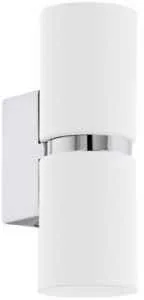Eglo Kinkiet LAMPA ścienna PASSA 95368 metalowa OPRAWA LED 6,6W tuba chrom biała - Lampy ścienne - miniaturka - grafika 2