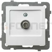 Gniazdka elektryczne - Ospel Gniazdo antenowe Podwójne złącze typu F - As GPA-2GF/M/27 - miniaturka - grafika 1