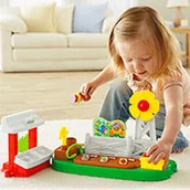 Figurki dla dzieci - Fisher Price Little People Ogród i stragan Y8197 - miniaturka - grafika 1