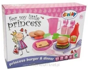 Zabawki AGD - Dantoy Zestaw obiadowy burgery Princess - miniaturka - grafika 1