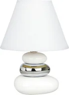 Lampy stojące - Rabalux Abażurowa Lampka nocna LAMPA z ceramiki do sypialni SALEM 4949 IP20 chro - miniaturka - grafika 1
